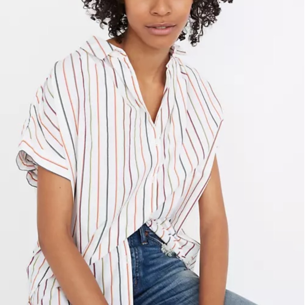 Madewell Central Shirt in Sadie Stripe